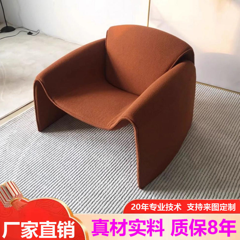 Influencer-approved, affordable luxury crab chair: italian-style creative single sofa for small living rooms, balconies, and bedrooms - the perfect lazy lounger