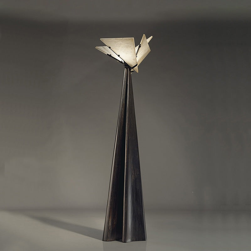 Artificial marble resin floor lamp - decorative statement piece for home, living room, sofa side, tv cabinet, and new home celebrations