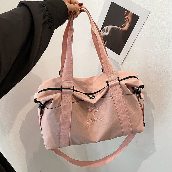 Oxford cloth travel bag women's light yoga fitness bag women's travel portable shoulder travel luggage bag