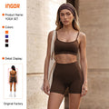 fashion yoga clothes for women slimming look body shaping sports vest fitness elastic high waist hip lifting running sports suit