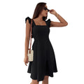 european and american women's clothing  new collection: pastoral style camisole pure cotton mini dress - elegant, commute-friendly, vacation-ready beach dress