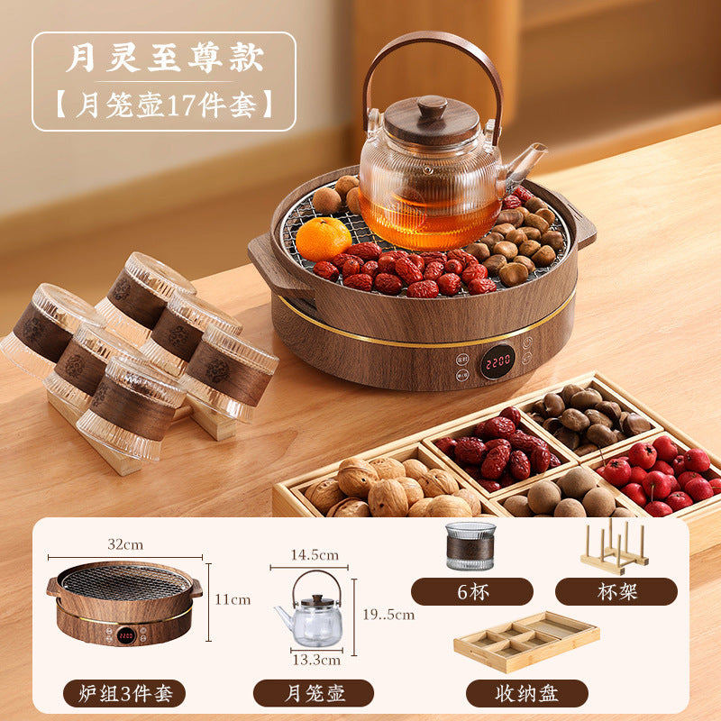 Stove tea making suitfor home glass teapot tea set suit electric ceramic stove indoor tea making multi-functional appliance