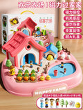 Kids' magnetic fun farm toy set - perfect for girls' pretend play, elsa princess castle birthday gift for babies