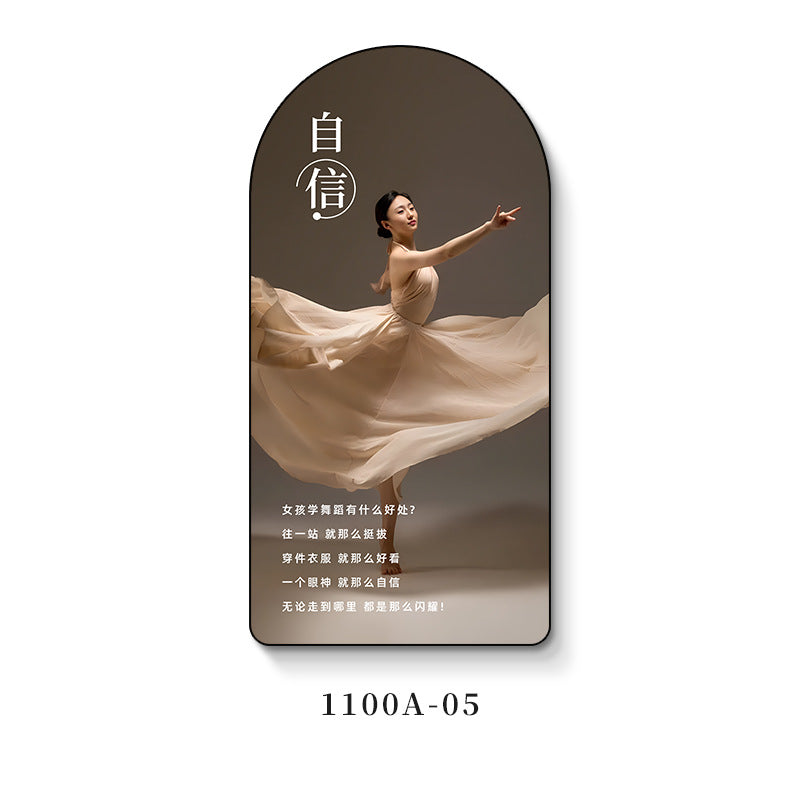 Ballet room wall decoration painting girl dance studio inspirational casual painting art training class institution wall painting
