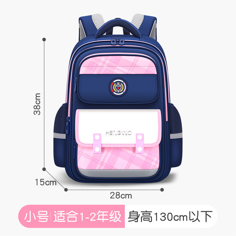 Factory direct hengwo new school backpacks, grades 3-6, double shoulder straps, back pain relief, large capacity elementary school backpack