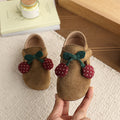 Vancahao little girl's cute birkenstock-style shoes  soft sole korean style girls' single shoes velcro casual baby shoes