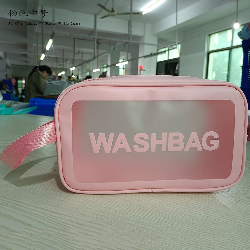 PVC cosmetic toilet bag waterproof portable large capacity swimming bag bath bag cosmetic bag fitness travel storage bag