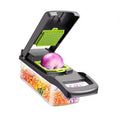 Kitchen vegetable slicer, dicer, and shredder - multifunctional mandoline for home use - carrot, onion, and dicing tool - prep workstation for home and restaurant use
