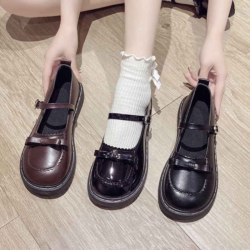 Small leather shoes for women's 2022 spring new Korean version of British style with skirt Japanese jk shoes cute Lolita women's shoes