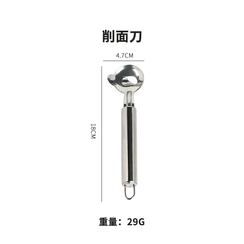 Stainless steel noodle cutter - shanxi noodle cutting knife, specialized kitchen tool for noodle shaving, commercial restaurant noodle shaver
