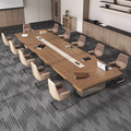 Saint li conference table long table casual modern large conference room table and chair combination rectangular conference negotiation long table