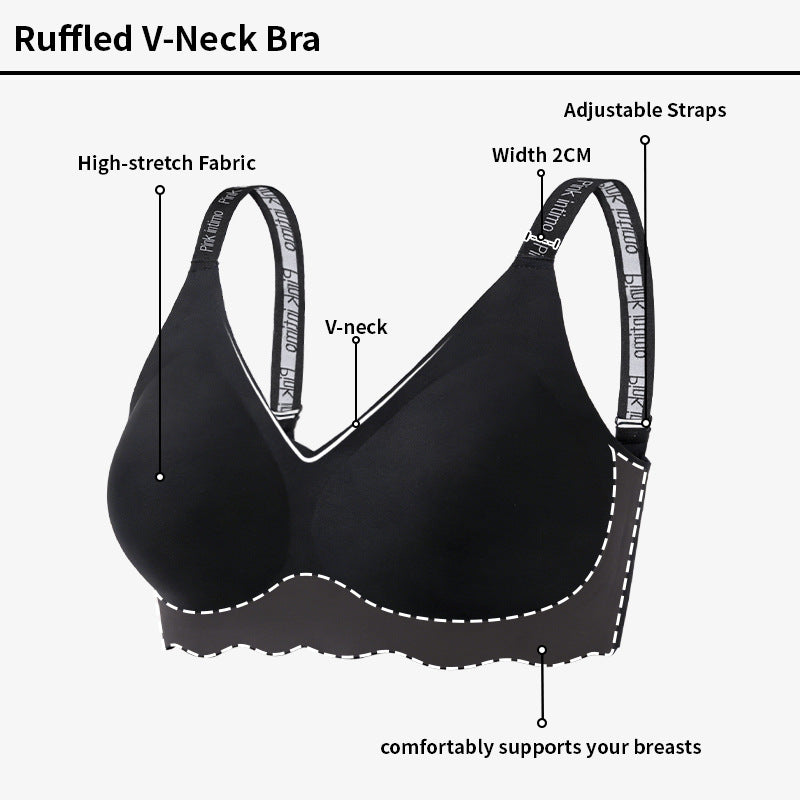 fat mm seamless plus sizeintimates women's anti-sagging plaid push-up big breasts to make small breasts look smaller plus size bra
