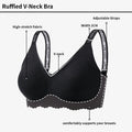 fat mm seamless plus sizeintimates women's anti-sagging plaid push-up big breasts to make small breasts look smaller plus size bra