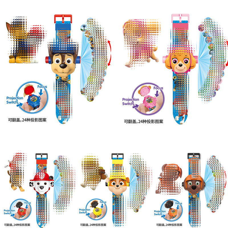 Sanrio kids' projector watch - new 2024 toy for toddlers & girls - cute princess shara light-up early education cartoon watch