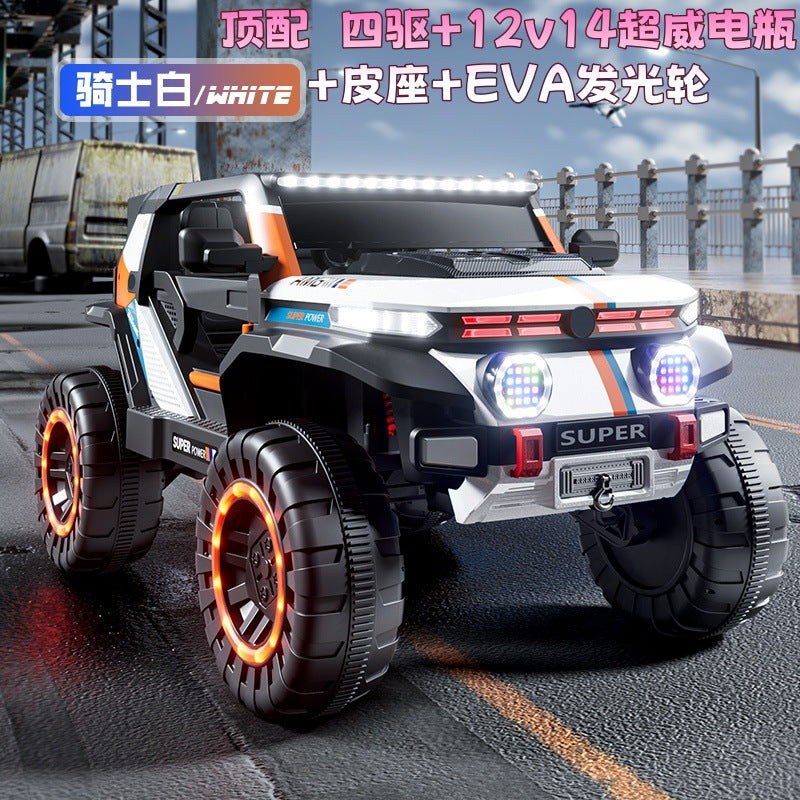 New children's oversized four-wheeled off-road vehicle 1-9 years old boys and girls can sit, remote control charging toy car