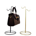 Simple double hook bag rack bag display rack floor-standing men's and women's handbag support bag rack display props jewelry rack