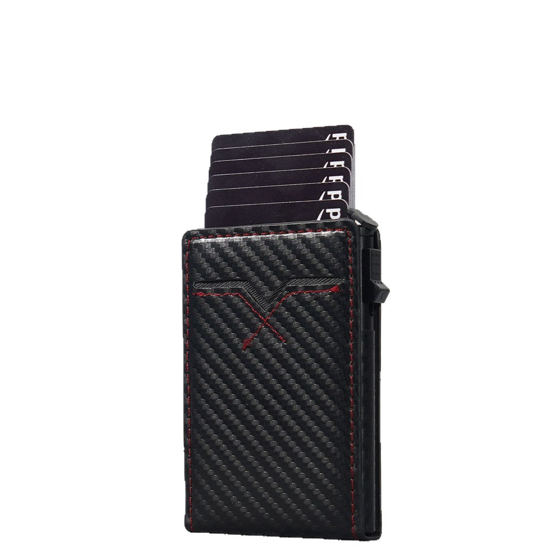 Cross-border advanced card bag, business card box, business card holder, card box PU wallet, anti-degaussing RFID aluminum alloy card bag.