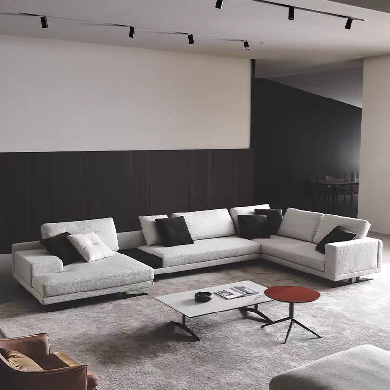 Accessible luxury genuine leather sofa imperial slot l-shaped first layer cowhide art living room sofa italian small apartment corner sofa