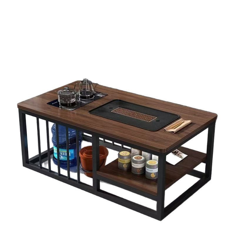 Tea table casual small apartment coffee table small tea table living room fully automatic simple tea making all-in-one table for home kung fu coffee table