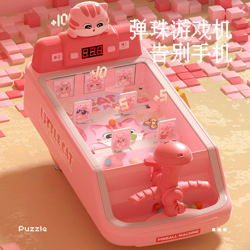 Ruijues cross-border new marble game machine shooting kids educational toys early education boys kids cool sound and light
