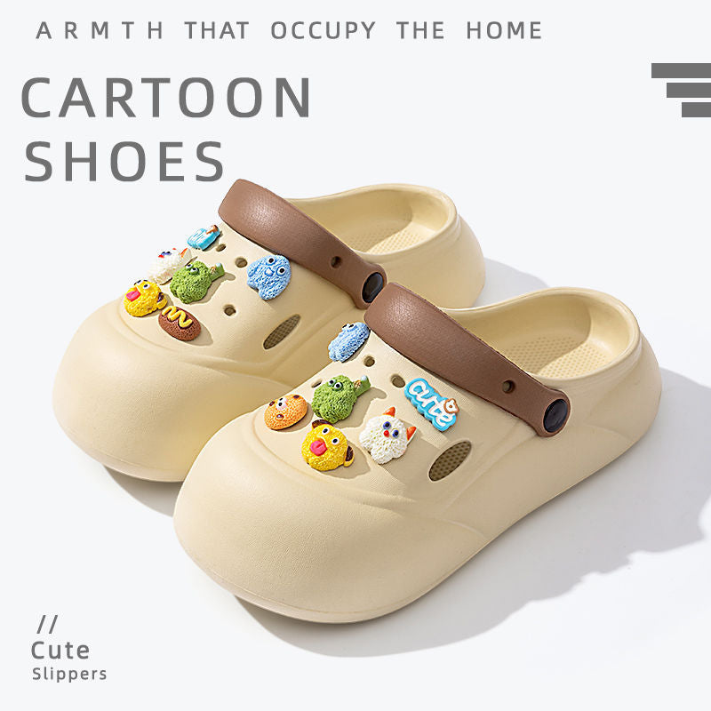 Women's high heel platform clogs - new anti-slip beach sandals & slippers for women - summer outdoor wear