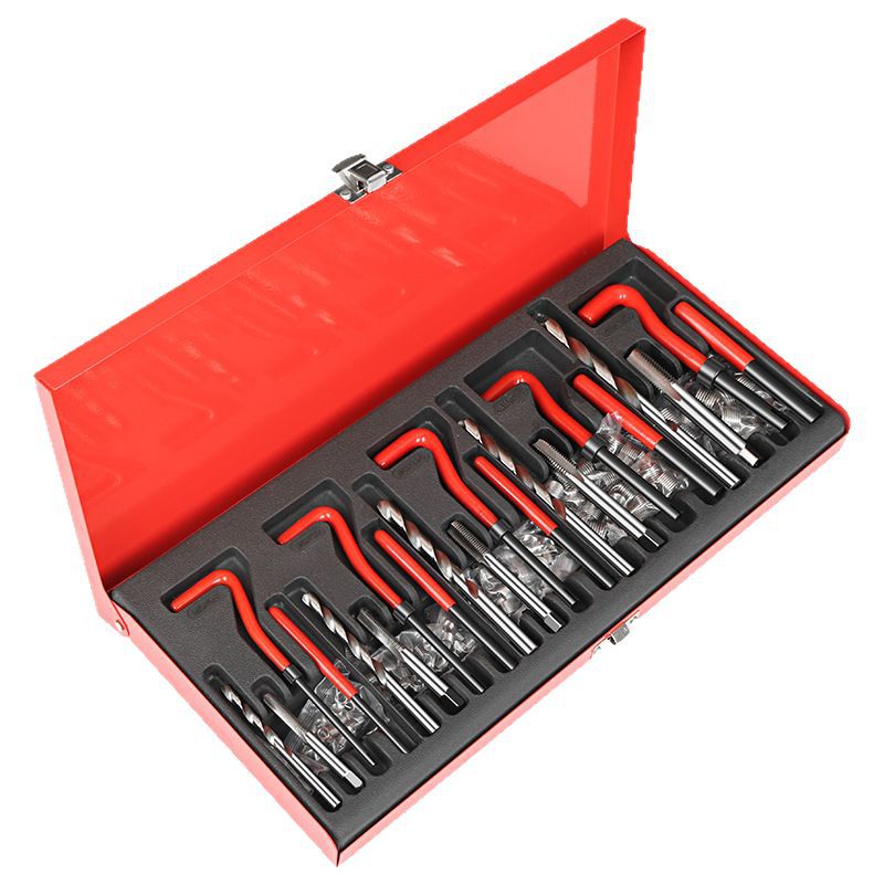 131-Piece Automotive Thread Repair Set Thread Tapping Repair Manual Self-Tapping Thread Tool Set Full Set