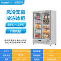 -22°c food freezer, air-cooled, independent door temperature control, commercial high-capacity ice cream display case for frozen treats