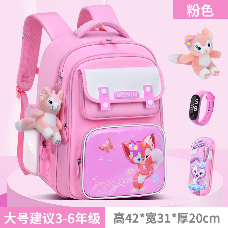 Elementary school backpack for boys, grades 1-2, ages 3-6, lightweight, child-friendly, spine-protecting, 2026 new model