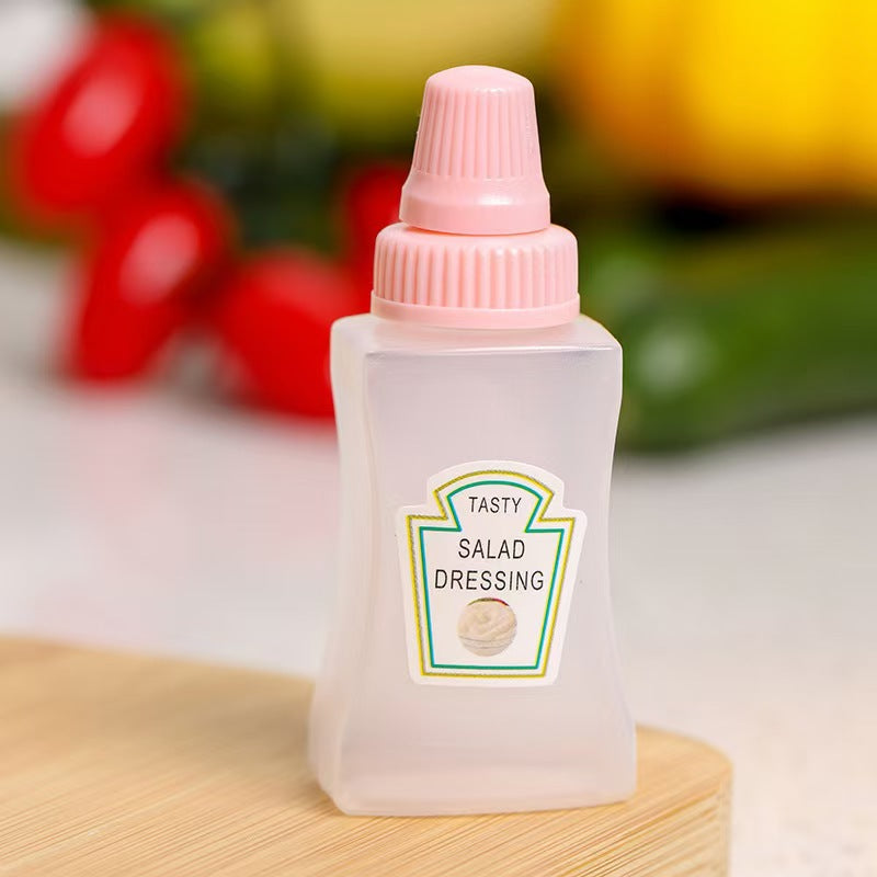 Mini sauce bottle plastic squeeze sauce bottle japanese style squeeze condiment bottle food grade portable soy sauce bottle cross-border