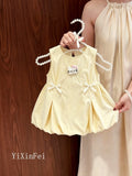 Girls' tulip dress - new summer sleeveless sweet style for toddlers and baby girls - perfect for first birthday parties and summer fashion