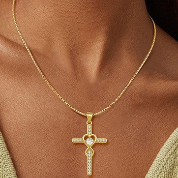 new product casualfashion925 sterling silver zircon cross pendant fashion styleaccessible luxuryeleganteasiest for match necklace