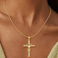 new product casualfashion925 sterling silver zircon cross pendant fashion styleaccessible luxuryeleganteasiest for match necklace