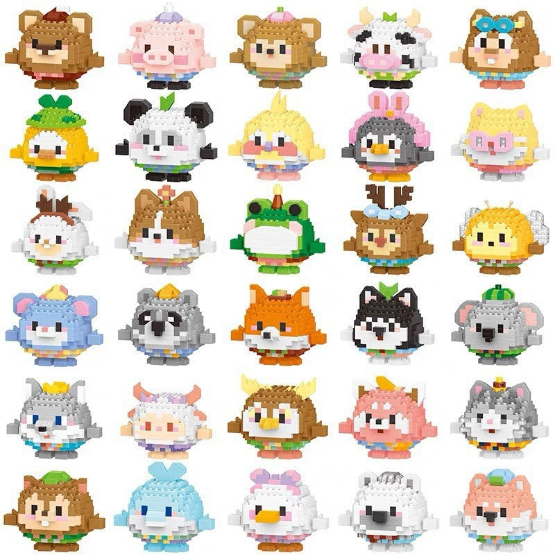 Compatible with lego bricks, children's educational blind box figurines, assembly toys, gifts, micro-pellet building blocks for boys and girls