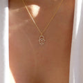 Wholesale "hand of god" crystal necklaces - european & american cross-border jewelry, minimalist evil eye, unique clavicle chains for women, accessible luxury