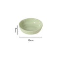 Minimalist nordic solid color fufu ceramic bowl, plate, and dish set - household rice bowl, fish plate, soup plate, and striped plate