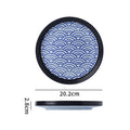 8inch disc with edge - water ripple