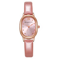 New arrivalelegantretrocasual oval student watch niche style women's watch belt quartz women's watch