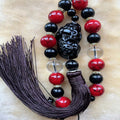 Car pendant car pixiu gear hanging transfer beads imitation obsidian car pendant rearview mirror decoration supplies