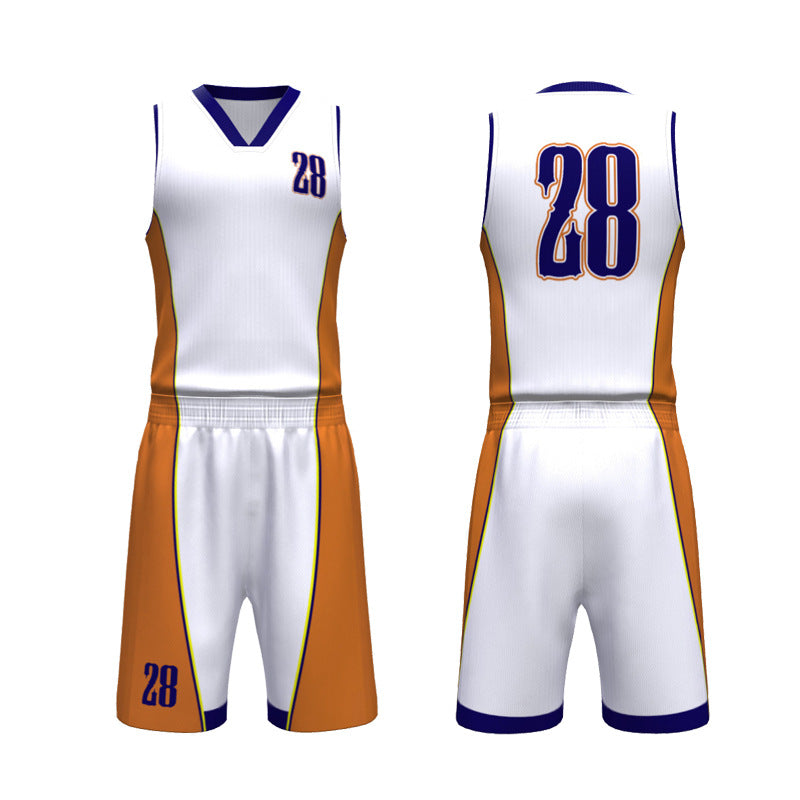 Adult game training jersey sports basketball jersey heat transfer quick drying jersey basketball jersey set custom printing
