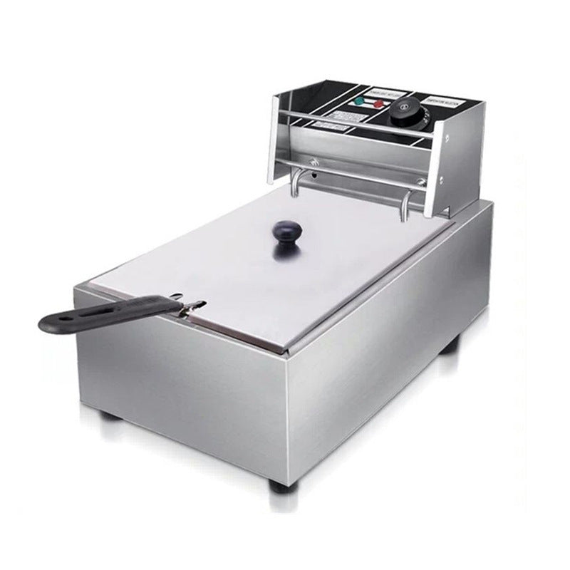Electric fryer commercial multi-function thickened stall large capacity fried chicken fried skewers deep fryer single and double oil pot equipment