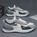 2025 new spring men's mesh breathable chunky sneakers - athletic, casual, trendy, thick-soled, height-increasing, work safety shoes for men