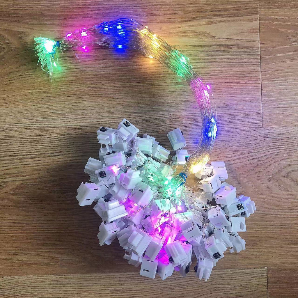Buckle Bobo ball light string LDE luminous flash line with stars small lights decorative buckle stall night market flash