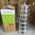 1set cross-border factory direct sales tableware aluminum pot household aluminum pot aluminumpot new arrival curling edge 5-piece set for commercial use