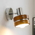 French medieval style solid wood wall lamp can be rotated bedroom bedside cafe bauhaus retro art decoration wall lamp