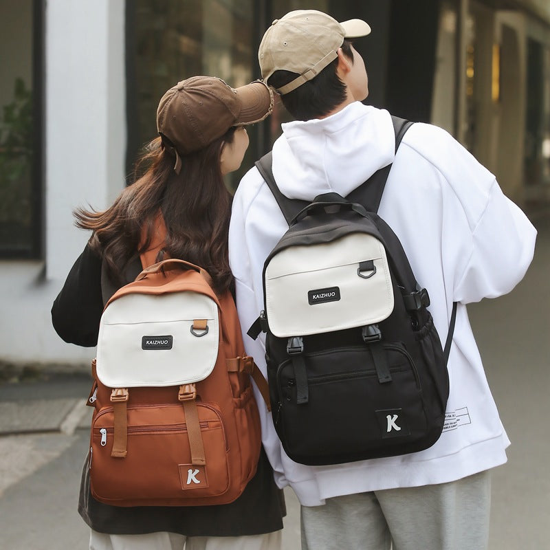 New large-capacity sturdy and durable backpack, schoolbag, high school student fashion trend backpack, computer bag