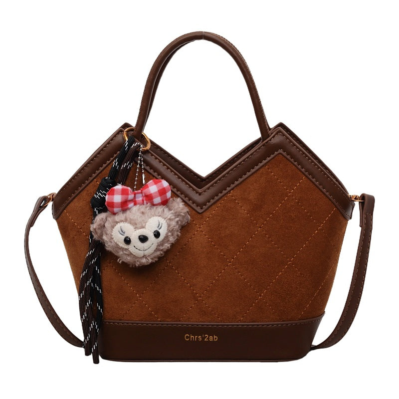 Niche style design fashion large capacity shoulder bag for women 2025new arrivalautumclassy sense work clothingsatchel bucket bag