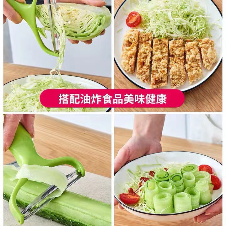 Stainless steel large peeler - multi-purpose vegetable peeler for carrots, potatoes, and more - also slices cabbage, red cabbage, and other greens