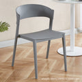 Danish designer chair - minimalist creative visitor chair for home, casual nordic dining chair, backrest chair for cafes and bubble tea shops
