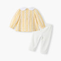 Girls' autumn outfit set  new style baby girl clothes long sleeve two-piece set infant and toddler chic spring and autumn children's clothing