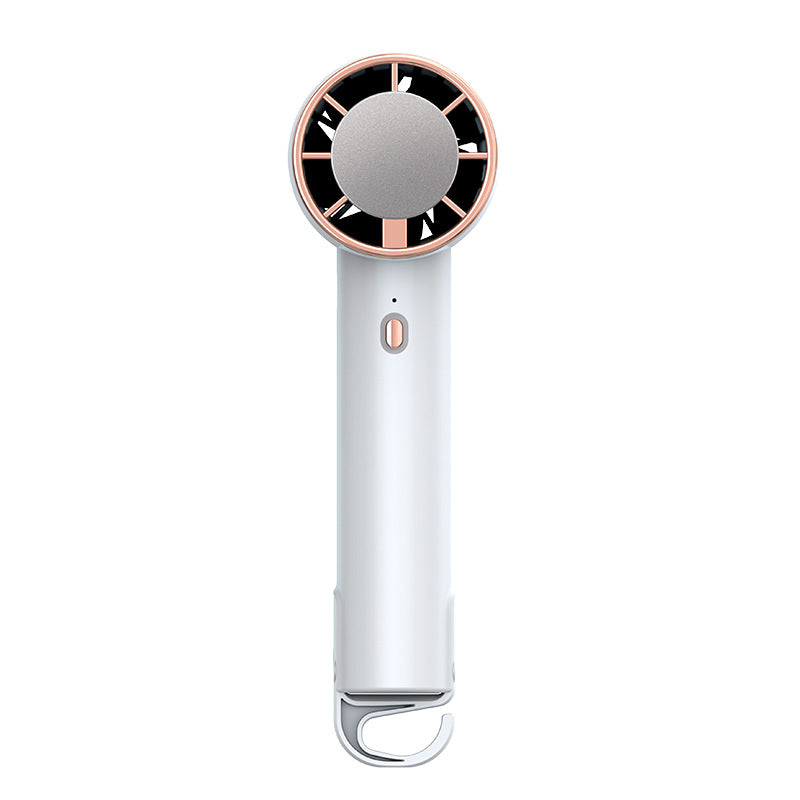 New outdoor handheld cooling fan - home desktop stand, small portable hiking buckle, customizable outdoor fan